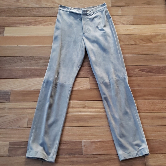Suede pants